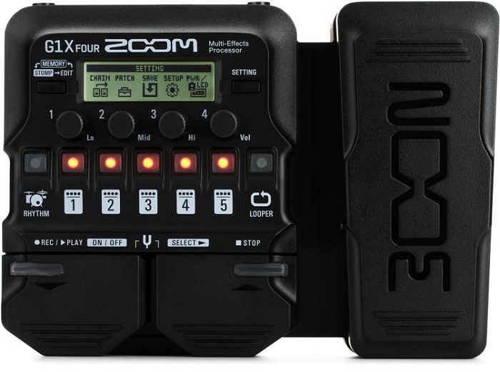 Zoom Electric Guitar Multi Effect (G1X FOUR) (with loop)